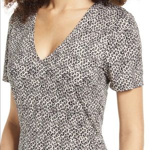 NWT!Dede & Emily BFF collection cheetah midi dress